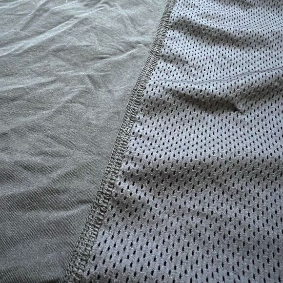 Alala Womens Black Mesh Dual Split Crew Neck Tank Top Size Small - Picture 3 of 8